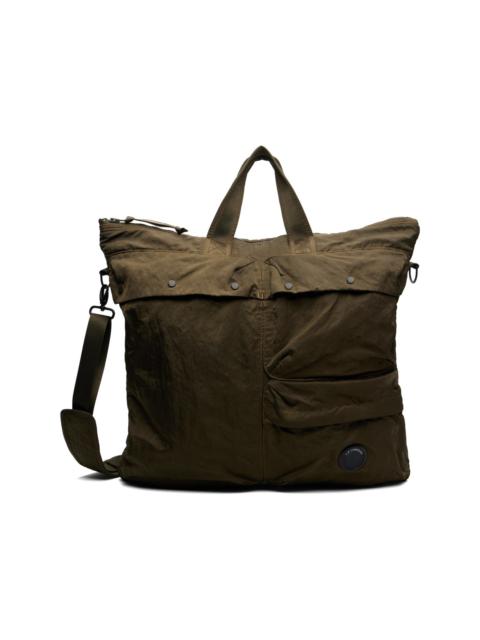 C.P. Company Khaki Nylon B Lens Tote