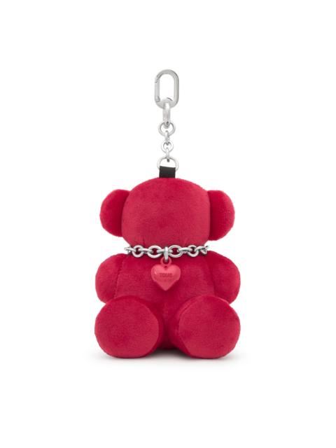 TOUS Burgundy Key ring Bold Bear Velvet