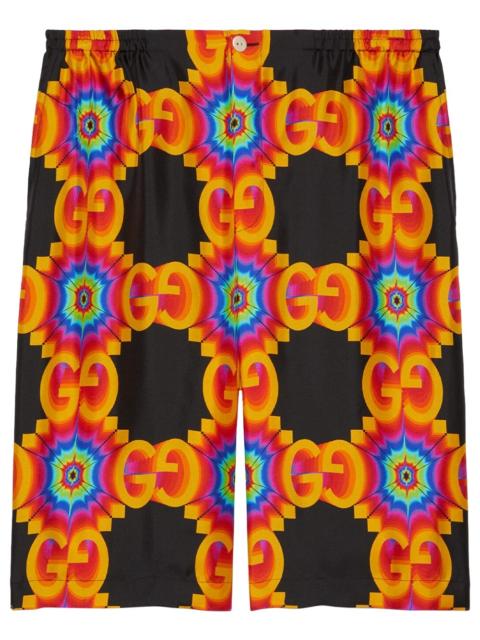 GUCCI GG kaleidoscope knee-length shorts