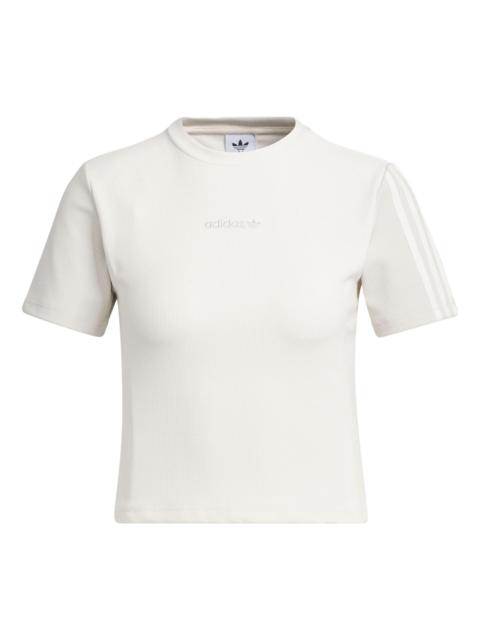 adidas (WMNS) adidas originals Crop Tee 'White' IU4847