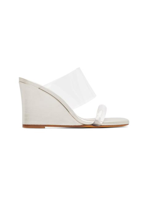 MARYAM NASSIR ZADEH Silver Olympia Wedge Heeled Sandals