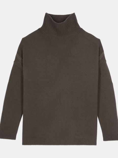 The Kooples KHAKI CASHMERE SWEATER