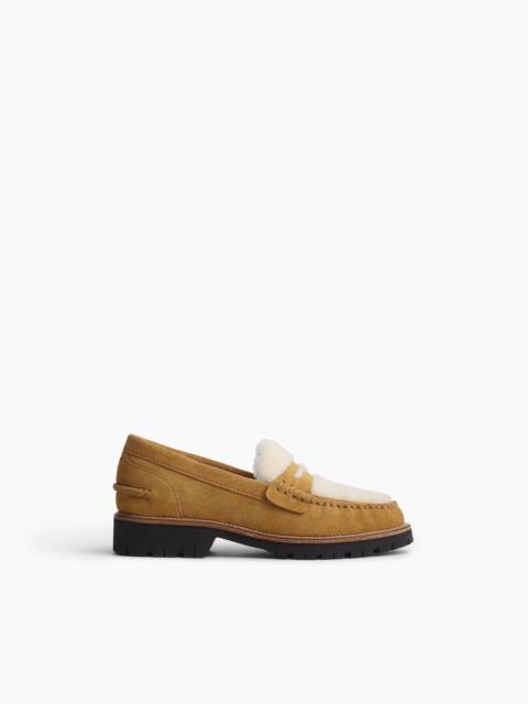 rag & bone Corey Suede Shearling Loafers