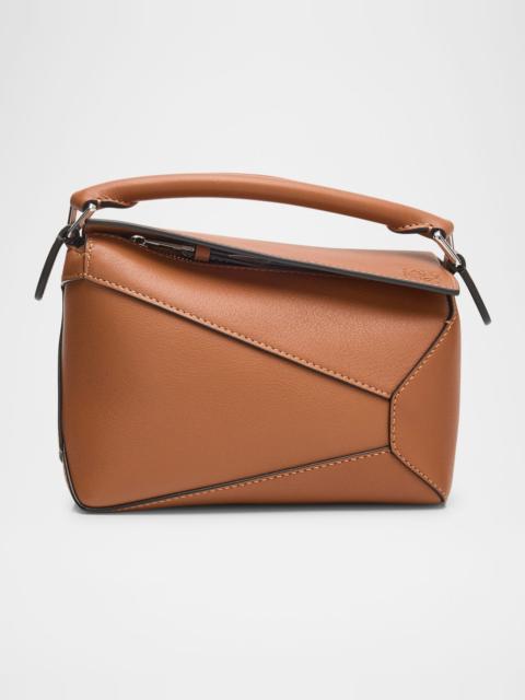 Loewe x Paula’s Ibiza Puzzle Edge Mini Top-Handle Bag in Leather
