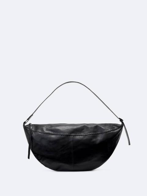 ALLSAINTS ESME WHIPSTITCH LEATHER SHOULDER BAG