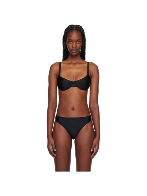 Black Balconette Bikini Top