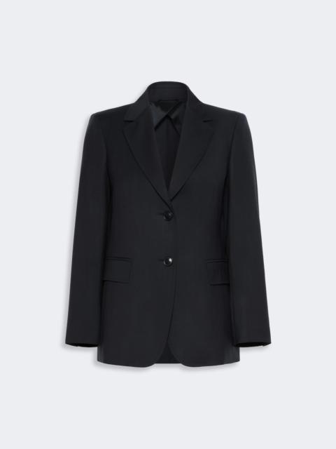Max Mara ASSENZI Single-breasted woollen cloth jacket - NAVY