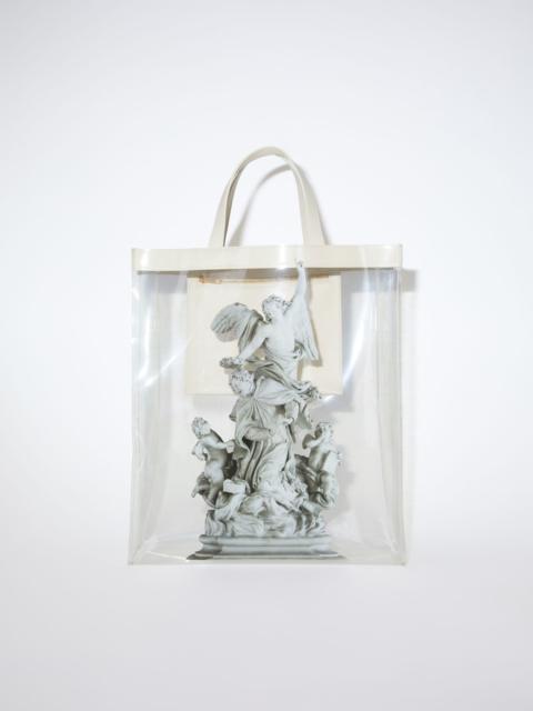 Acne Studios Clear print tote bag - Transparent