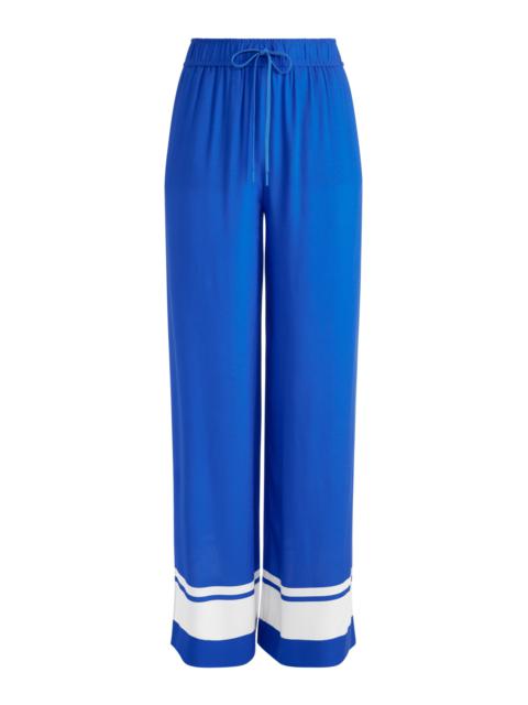 Alice + Olivia SAVETTA HIGH WAISTED WIDE LEG SIDE SLIT PANT