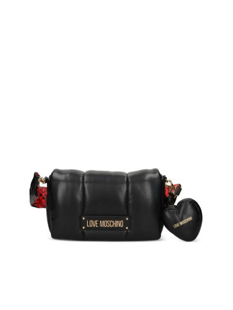 Moschino padded heart-charm shoulder bag