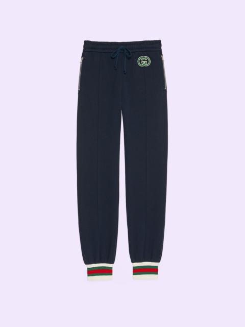 Cotton jersey track bottoms