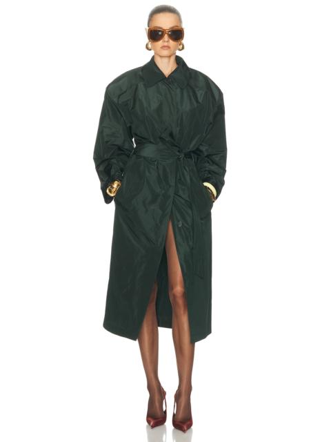 SAINT LAURENT Taffeta Trench