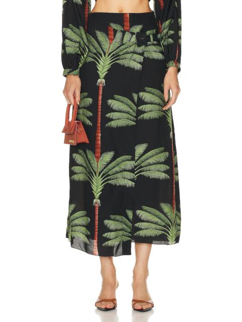 Johanna Ortiz Tribal Tropical Wrap Skirt
