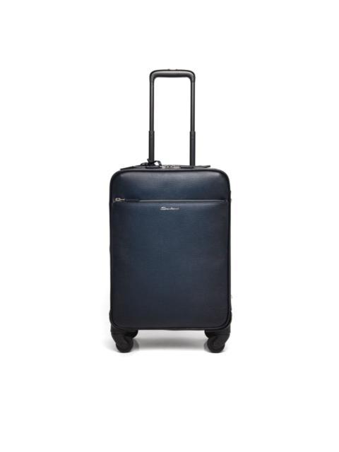 Santoni logo-print cabin suitcase