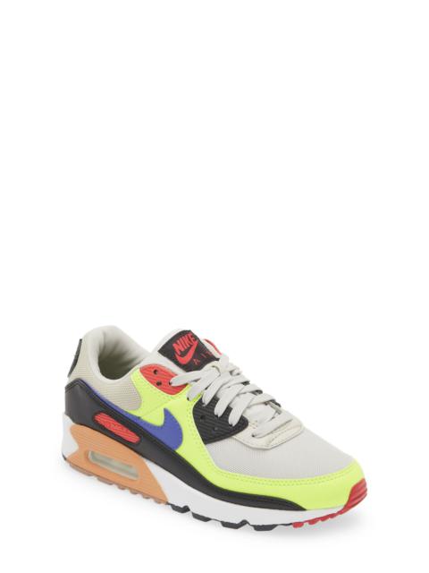 Air Max 90 Sneaker in Bone/Ultramarine/Volt/Black