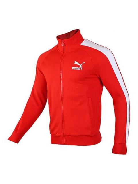 PUMA PUMA Iconic Minimalistic Casual Stand Collar Jacket Red 595976-11