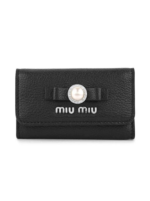 Miu Miu (WMNS) MIU MIU Key Holders Leather 'Black' 5PG2222F3R-F0002
