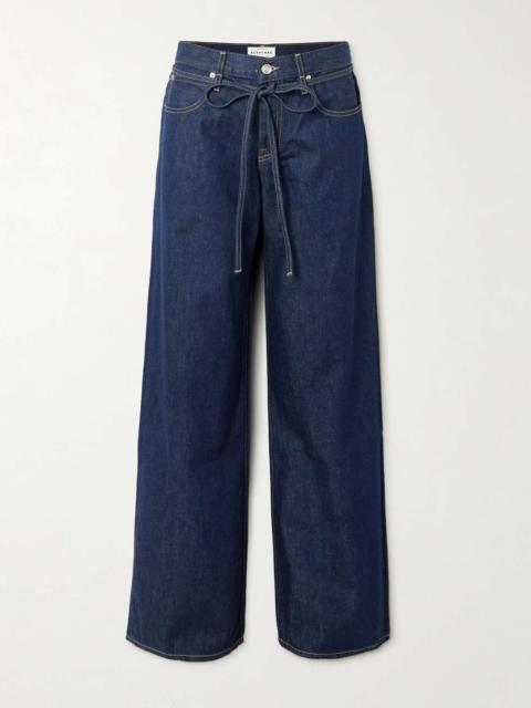 SLVRLAKE Mica belted low-rise wide-leg jeans Mid denim