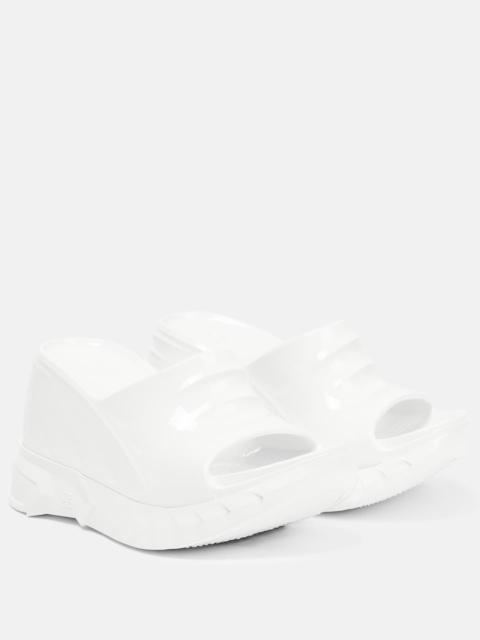 Marshmallow wedge sandals