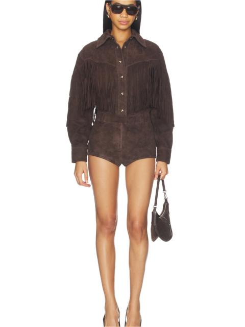 RETROFÊTE Araminta Suede Romper