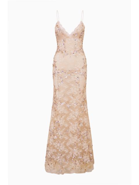 LoveShackFancy Innes Sequin Lace Gown