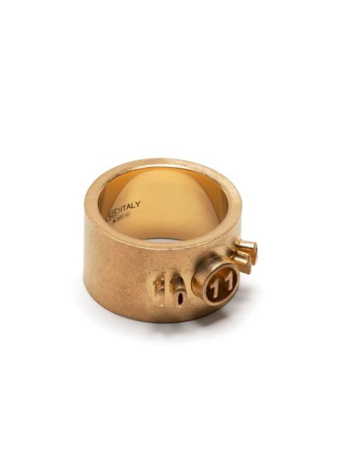 embossed band ring