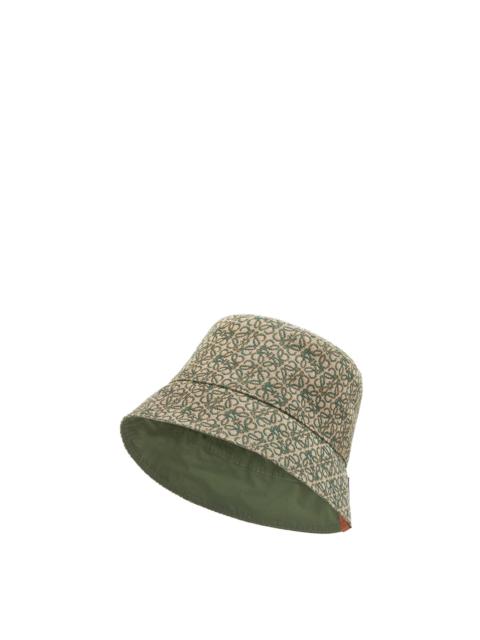 Loewe Reversible Anagram bucket hat in jacquard and nylon
