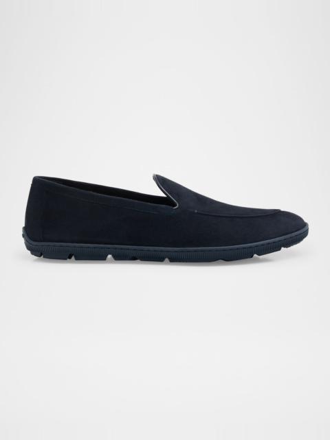 GIORGIO ARMANI Men's Suede Sneaker Loafers