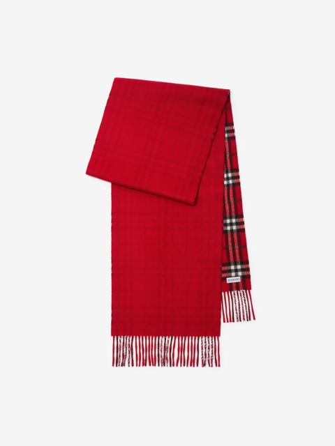 Burberry Reversible Check Cashmere Scarf