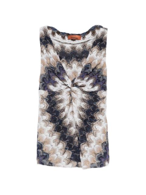 Missoni chevron-pattern twist-detail top