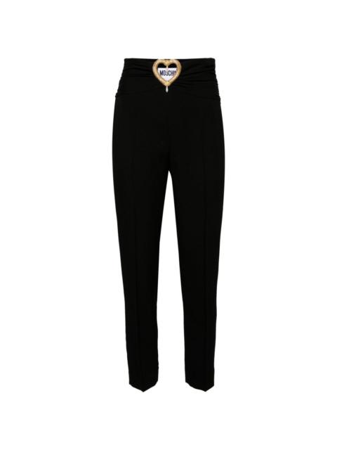 Moschino heart cut-out tailored trousers