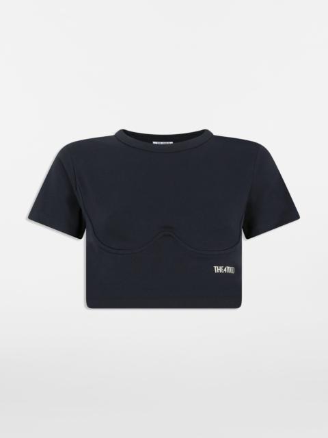 THE ATTICO BLACK T-SHIRT