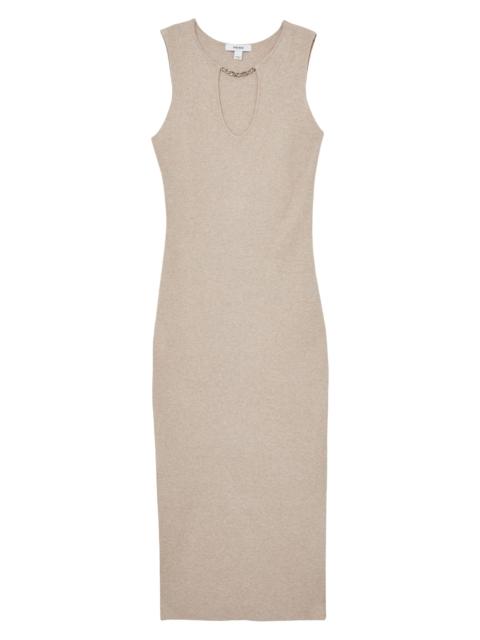 REISS Women's Nola Sleeveless Knit Midi-Dress - Neutral