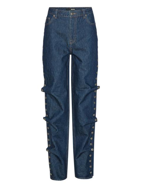 ROTATE buttoned wide leg jeans