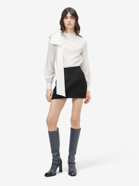 Alexander McQueen Women's Shoulder Bow Blouse in Ivory