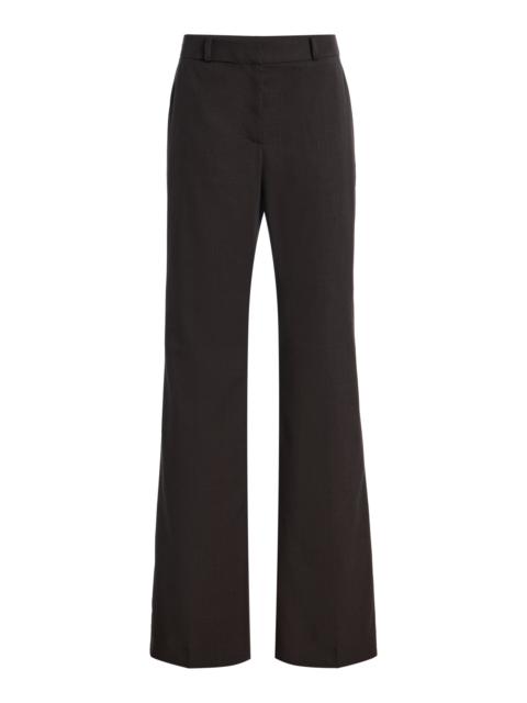SEV Straight Flare Wool Pants brown