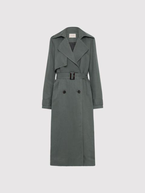 ST. AGNI Soft Tailored Trench - Balsam Green