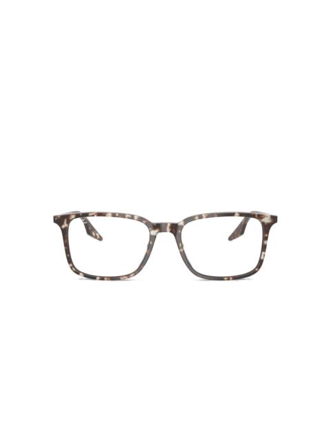 Ray-Ban tortoiseshell rectangle glasses
