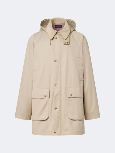 Ralph Lauren Hooded cotton twill coat