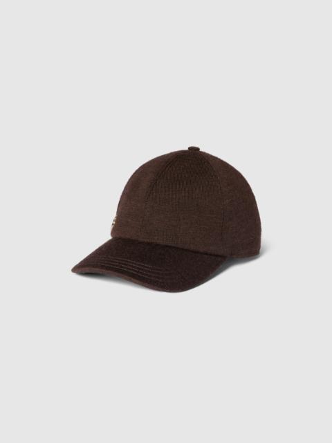 GUCCI Wool baseball hat with Double G