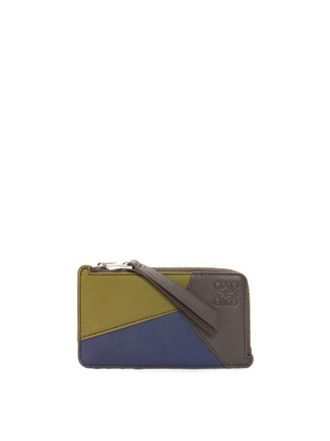 Puzzle coin cardholder in classic calfskin
