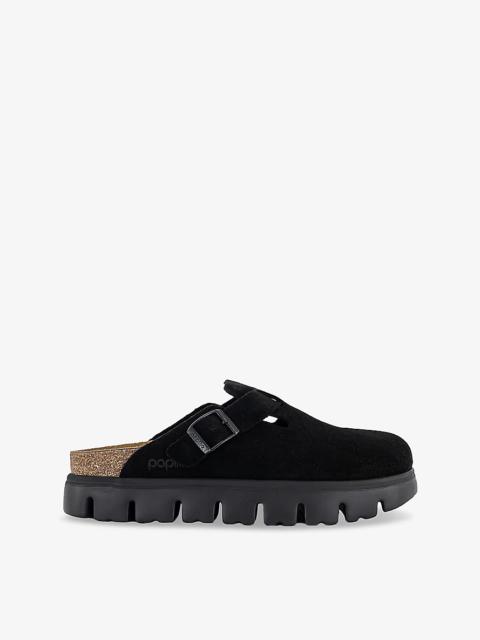 Boston Chunky Suede Clogs