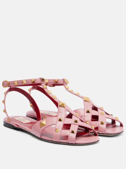 Valentino Rockstud leather slingback sandals