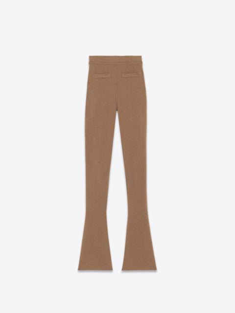saint laurent flared pants in wool
