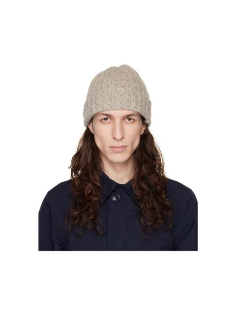 Beige Wool Beanie