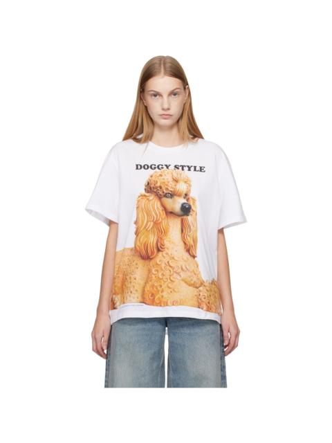 Stella McCartney White Jeff Koons Edition 'Doggy Style' T-shirt