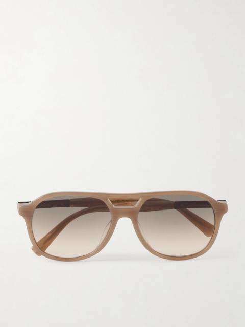 Brunello Cucinelli Aviator-Style Acetate Sunglasses