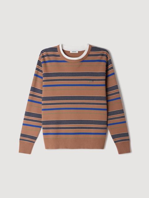 Sandro LAYERED EFFECT STRIPED JUMPER