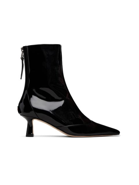Aeyde Black Sila Patent Leather Boots