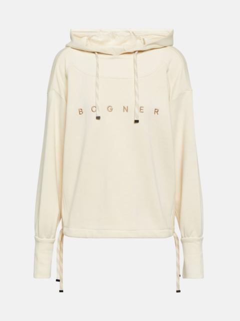 Charlet cotton-blend jersey hoodie